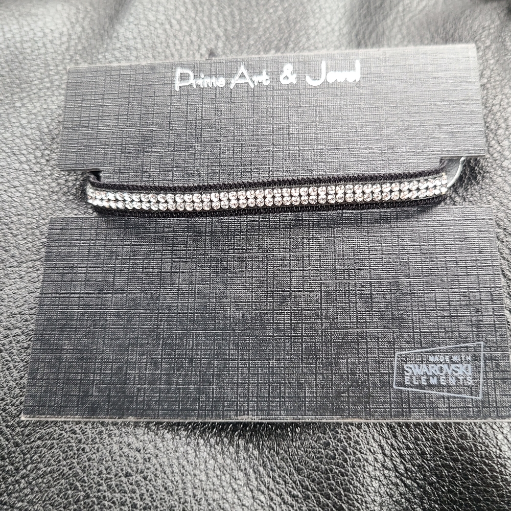 Prime Art & Jewel Swarovski Elements Crystal Ribbon Bracelet NWT
